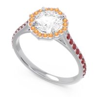 Halo Pave Pulla Ring