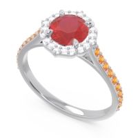 Halo Pave Pulla Ring