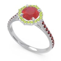 Halo Pave Pulla Ring