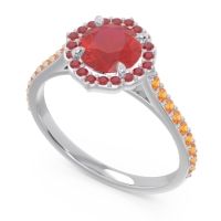 Halo Pave Pulla Ring