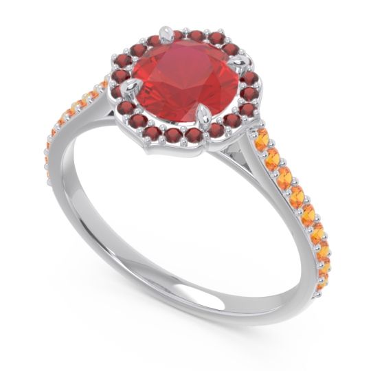 Halo Pave Pulla Ring