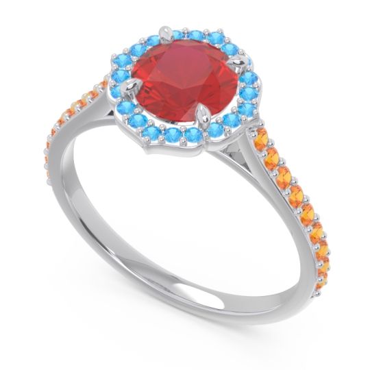 Halo Pave Pulla Ring