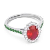 Halo Pave Pulla Ring