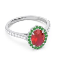 Halo Pave Pulla Ring