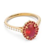 Halo Pave Pulla Ring