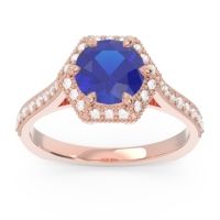 Halo Milgrain Pave Karkata Ring