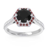 Halo Milgrain Pave Karkata Ring
