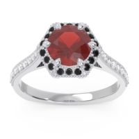 Halo Milgrain Pave Karkata Ring