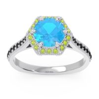 Halo Milgrain Pave Karkata Ring