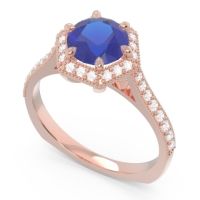 Halo Milgrain Pave Karkata Ring