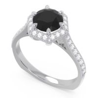 Halo Milgrain Pave Karkata Ring