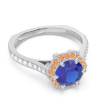 Halo Milgrain Pave Karkata Ring