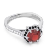 Halo Milgrain Pave Karkata Ring