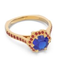 Halo Milgrain Pave Karkata Ring