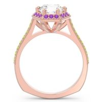 Halo Milgrain Pave Karkata Ring