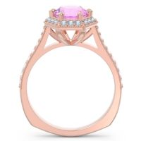 Halo Milgrain Pave Karkata Ring