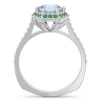 Halo Milgrain Pave Karkata Ring