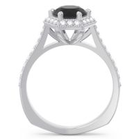 Halo Milgrain Pave Karkata Ring