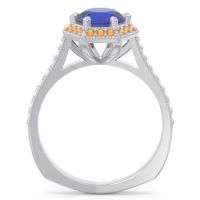 Halo Milgrain Pave Karkata Ring