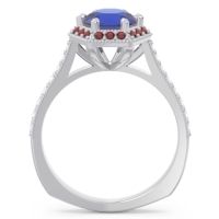 Halo Milgrain Pave Karkata Ring