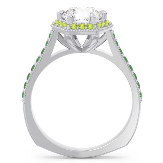 Halo Milgrain Pave Karkata Ring