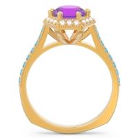 Halo Milgrain Pave Karkata Ring