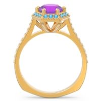 Halo Milgrain Pave Karkata Ring