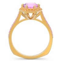 Halo Milgrain Pave Karkata Ring