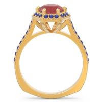 Halo Milgrain Pave Karkata Ring