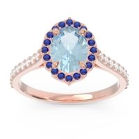 Halo Pave Oval Tapas Ring