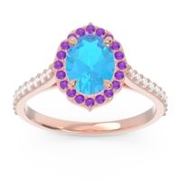 Halo Pave Oval Tapas Ring