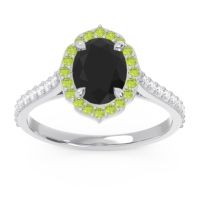 Halo Pave Oval Tapas Ring