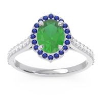 Halo Pave Oval Tapas Ring