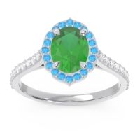 Halo Pave Oval Tapas Ring