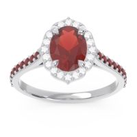 Halo Pave Oval Tapas Ring