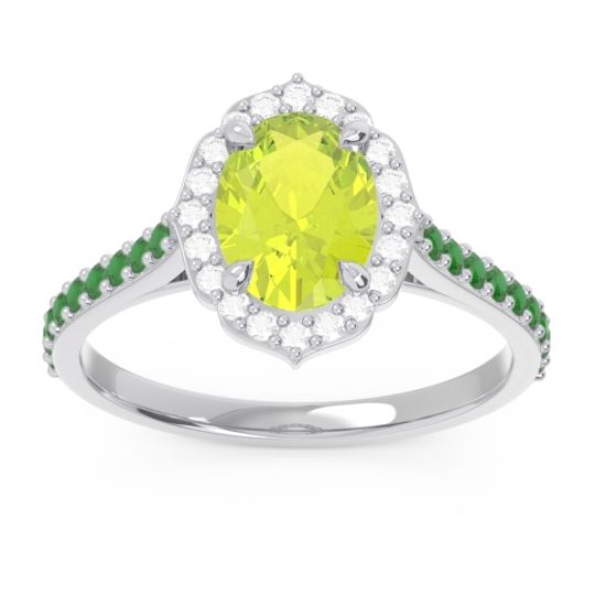 Halo Pave Oval Tapas Ring