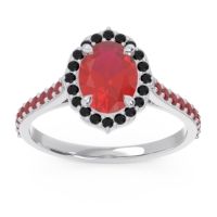 Halo Pave Oval Tapas Ring