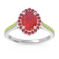 Halo Pave Oval Tapas Ring