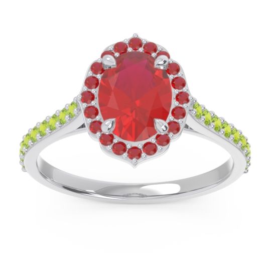 Halo Pave Oval Tapas Ring
