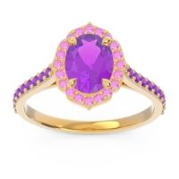 Halo Pave Oval Tapas Ring