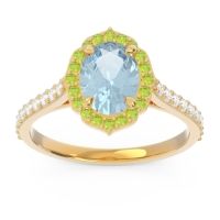 Halo Pave Oval Tapas Ring