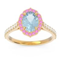 Halo Pave Oval Tapas Ring