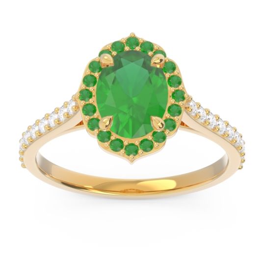 Halo Pave Oval Tapas Ring