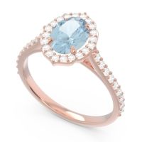 Halo Pave Oval Tapas Ring