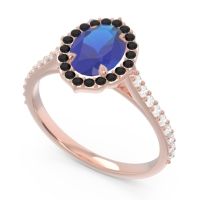 Halo Pave Oval Tapas Ring
