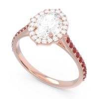 Halo Pave Oval Tapas Ring