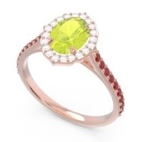 Halo Pave Oval Tapas Ring