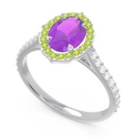 Halo Pave Oval Tapas Ring