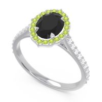 Halo Pave Oval Tapas Ring