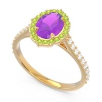 Halo Pave Oval Tapas Ring